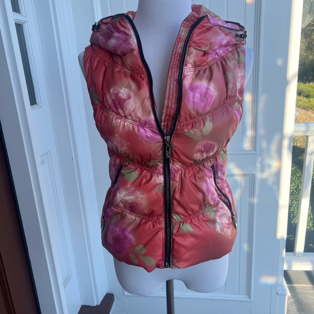 Floral Puffer Vest